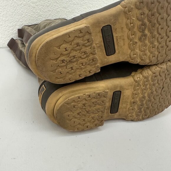 L.L. Bean Women's Lace Up Boots - Brown and Tan - Picture 10 of 11